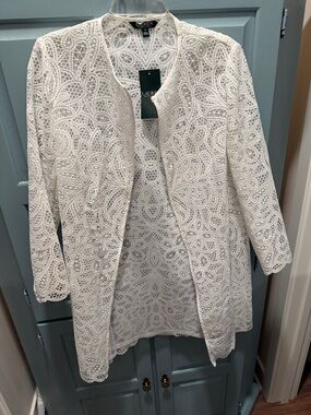 NWT Lauren Ralph Lauren lace duster size medium